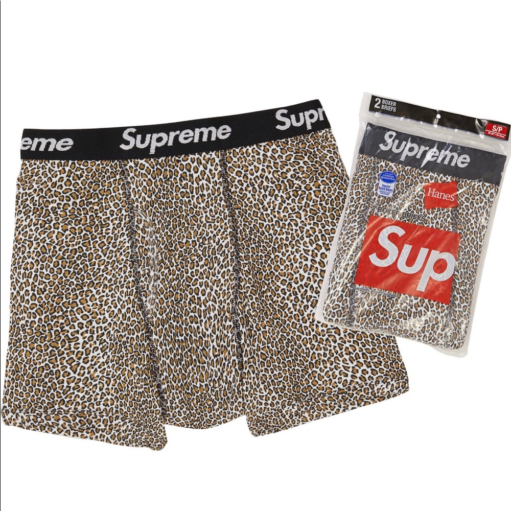 Men’s Leopard Briefs 2 Pack  Size  Small